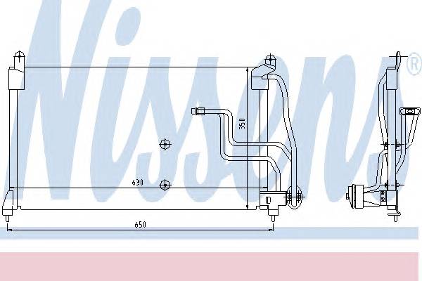 NISSENS 94190 Конденсатор, кондиционер