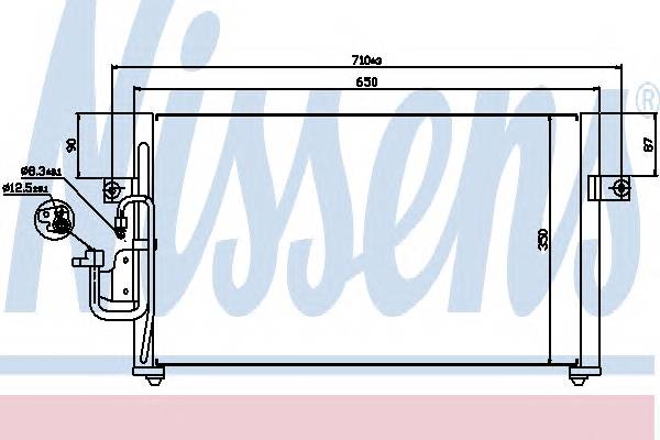 NISSENS 94037 Конденсатор, кондиционер NISSENS 94037 Конденсатор, кондиционер