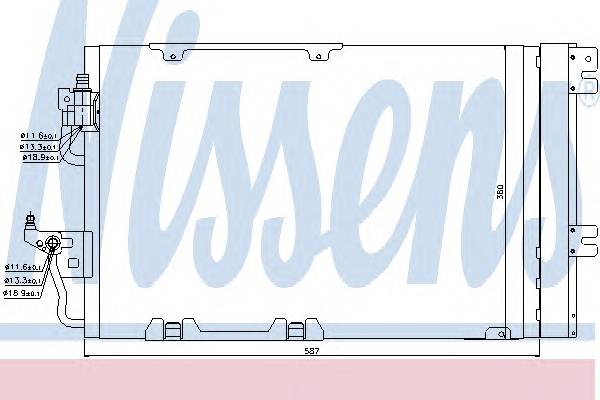 NISSENS 94807 Конденсатор, кондиционер
