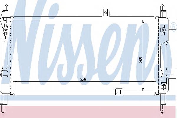NISSENS 632391 Радиатор, охлаждение двига