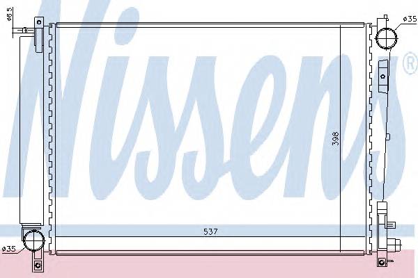 NISSENS 61006 Радиатор, охлаждение двига