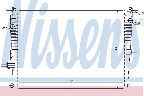 NISSENS 637606 Радиатор, охлаждение двига