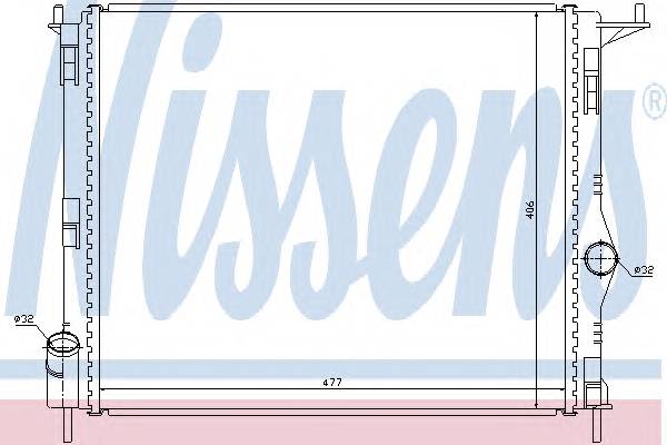NISSENS 637609 Радиатор, охлаждение двига