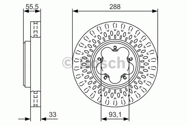 BOSCH 0 986 479 A49 Гальмiвний диск BOSCH 0 986 479 A49 Гальмiвний диск