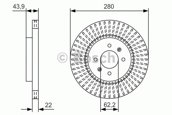 BOSCH 0986479B05 Тормозной диск BOSCH 0986479B05 Тормозной диск