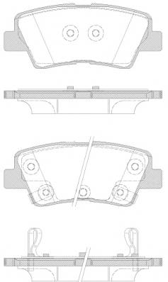 ROADHOUSE 21362.42 Комплект тормозных колодок