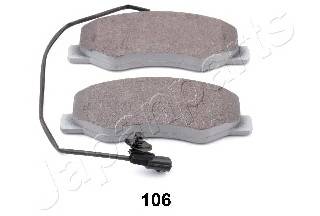 JAPANPARTS PP-106AF Комплект тормозных колодок