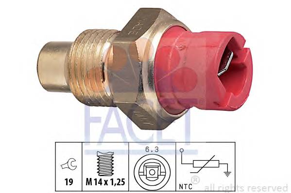 FACET 7.3084 Датчик, температура олії; Д... FACET 7.3084 Датчик, температура олії; Д...