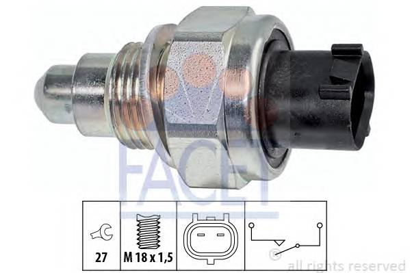 FACET 7.6326 Выключатель, фара заднего х