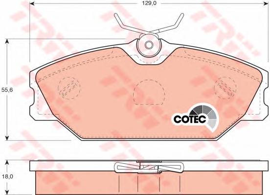 TRW GDB1405 Комплект тормозных колодок