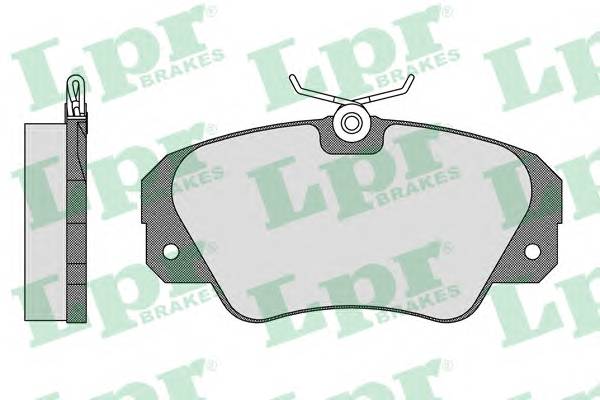 LPR 05P449 Комплект тормозных колодок