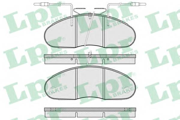 LPR 05P976 Комплект тормозных колодок