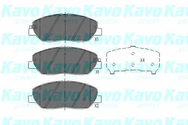 KAVO PARTS KBP-3023 Комплект тормозных колодок... KAVO PARTS KBP-3023 Комплект тормозных колодок...