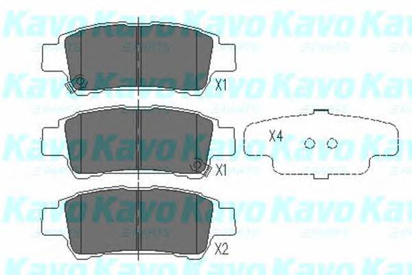 KAVO PARTS KBP-9014 Комплект гальмівних колодо... KAVO PARTS KBP-9014 Комплект гальмівних колодо...