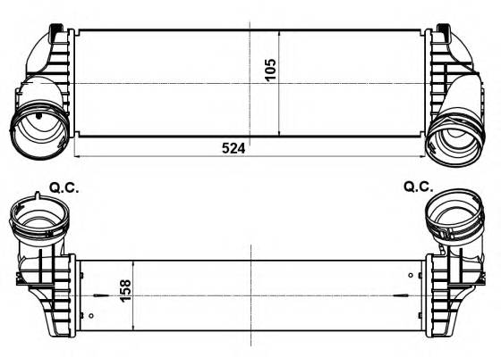 NRF 30359 Интеркулер NRF 30359 Интеркулер