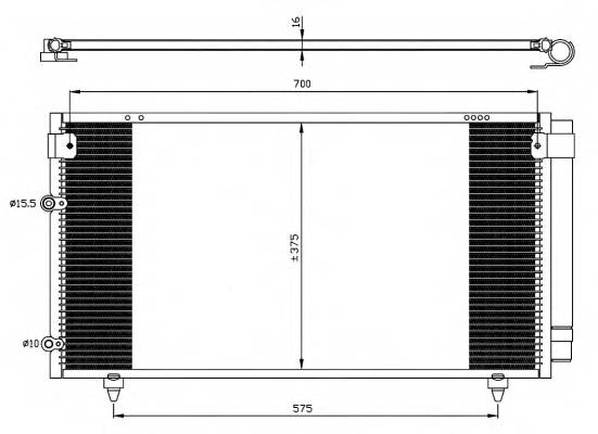 NRF 35518 Конденсатор, кондиционер NRF 35518 Конденсатор, кондиционер