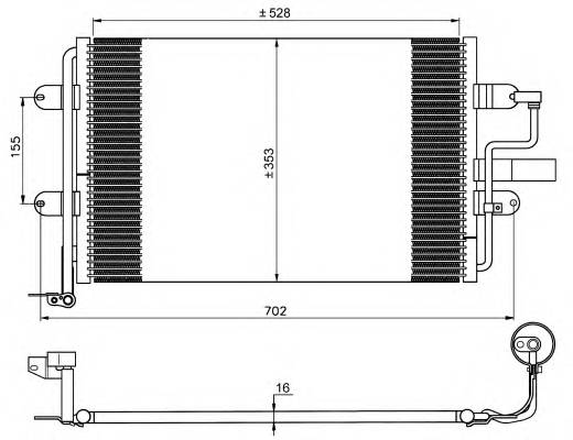 NRF 35733 Конденсатор, кондиционер NRF 35733 Конденсатор, кондиционер