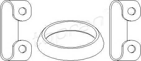 TOPRAN 102 539 Монтажный комплект, труба в