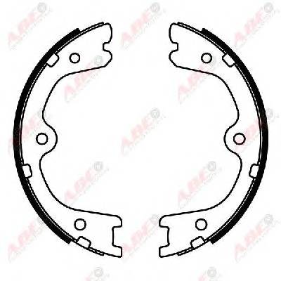 ABE C01062ABE Комплект тормозных колодок...
