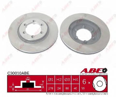 ABE C30010ABE Тормозной диск ABE C30010ABE Тормозной диск