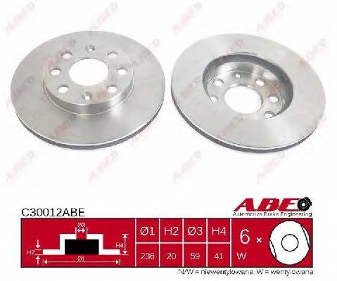 ABE C30012ABE Тормозной диск ABE C30012ABE Тормозной диск