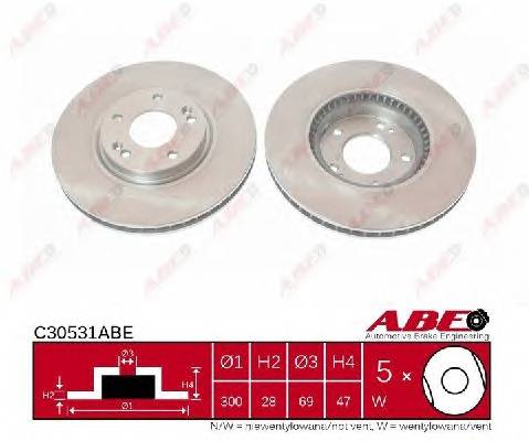 ABE C30531ABE Тормозной диск ABE C30531ABE Тормозной диск