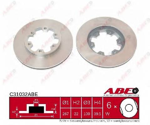 ABE C31032ABE Тормозной диск