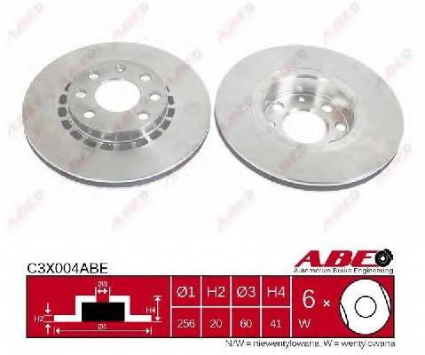 ABE C3X004ABE Тормозной диск ABE C3X004ABE Тормозной диск