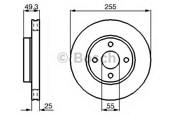 BOSCH 0 986 479 084 Тормозной диск BOSCH 0 986 479 084 Тормозной диск