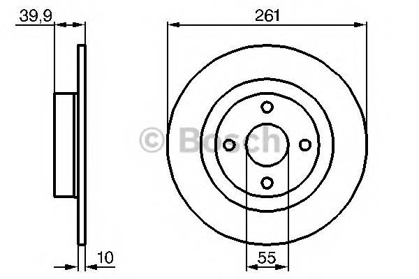 BOSCH 0 986 479 128 Тормозной диск