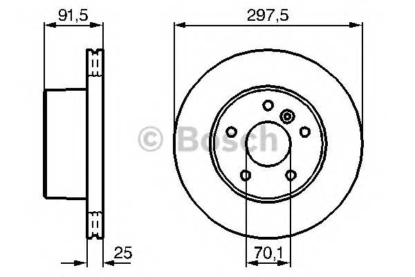 BOSCH 0 986 479 146 Тормозной диск BOSCH 0 986 479 146 Тормозной диск