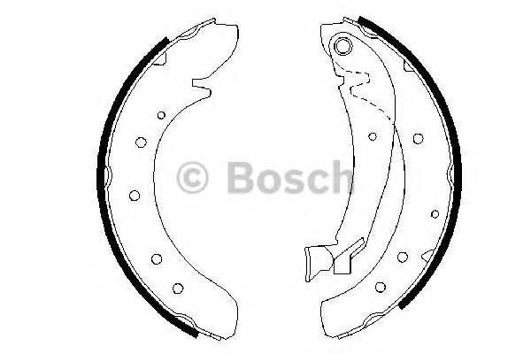 BOSCH 0 986 487 522 Комплект тормозных колодок
