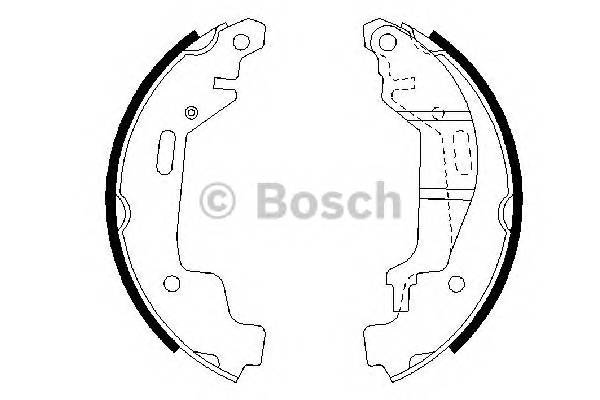 BOSCH 0 986 487 576 Комплект тормозных колодок