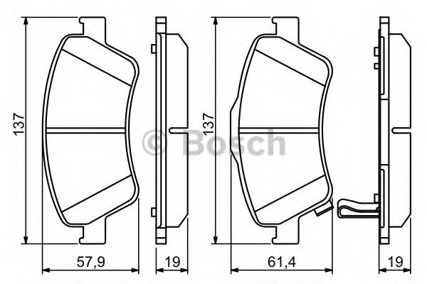 BOSCH 0 986 494 260 Комплект тормозных колодок... BOSCH 0 986 494 260 Комплект тормозных колодок...