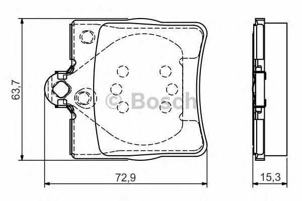 BOSCH 0986495080 Тормозные колодки Bosch BOSCH 0986495080 Тормозные колодки Bosch