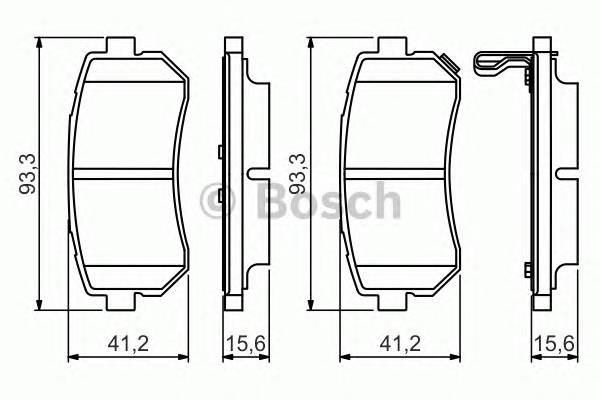 BOSCH 0986495354 Тормозные колодки BOSCH 0986495354 Тормозные колодки