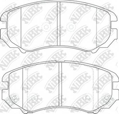 NiBK PN0377 Колодки тормозные