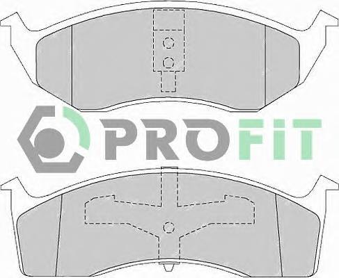 PROFIT 5000-1098 Колодки гальмівні дискові PROFIT 5000-1098 Колодки гальмівні дискові