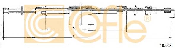 COFLE 10.608 Трос стояночного гальма COFLE 10.608 Трос стояночного гальма