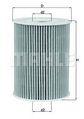 KNECHT OX 254D5 Масляный фильтр