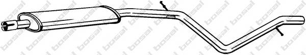 BOSAL 285-385 Средний глушитель выхлопны