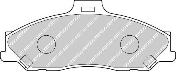 FERODO FDB1527 Комплект тормозных колодок