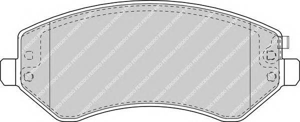 FERODO FDB1576 Комплект тормозных колодок