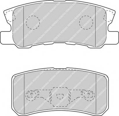 FERODO FDB1604 Комплект тормозных колодок