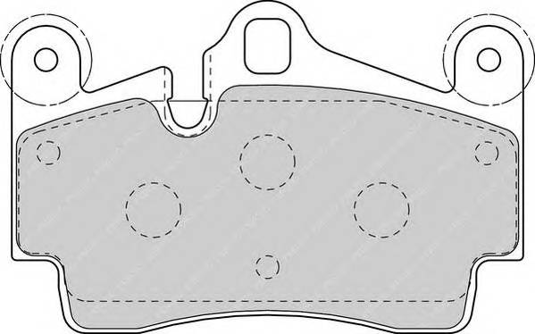 FERODO FDB1627 Комплект тормозных колодок