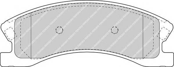 FERODO FDB1659 Комплект тормозных колодок
