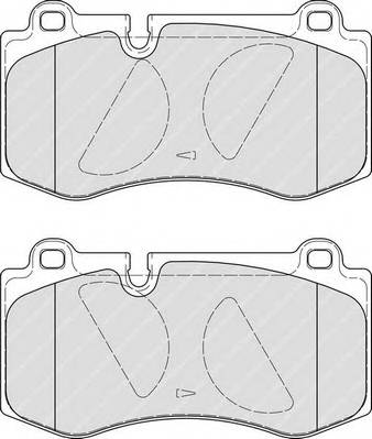 FERODO FDB4055 Комплект гальмівних колодо...