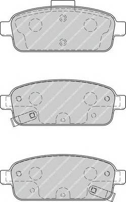 FERODO FDB4265 Комплект тормозных колодок