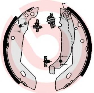 BREMBO S 61 512 Комплект тормозных колодок