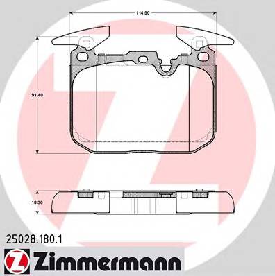 ZIMMERMANN 250281801 KLOCKI HAMULC. BMW 1 F20  11- PRZOD